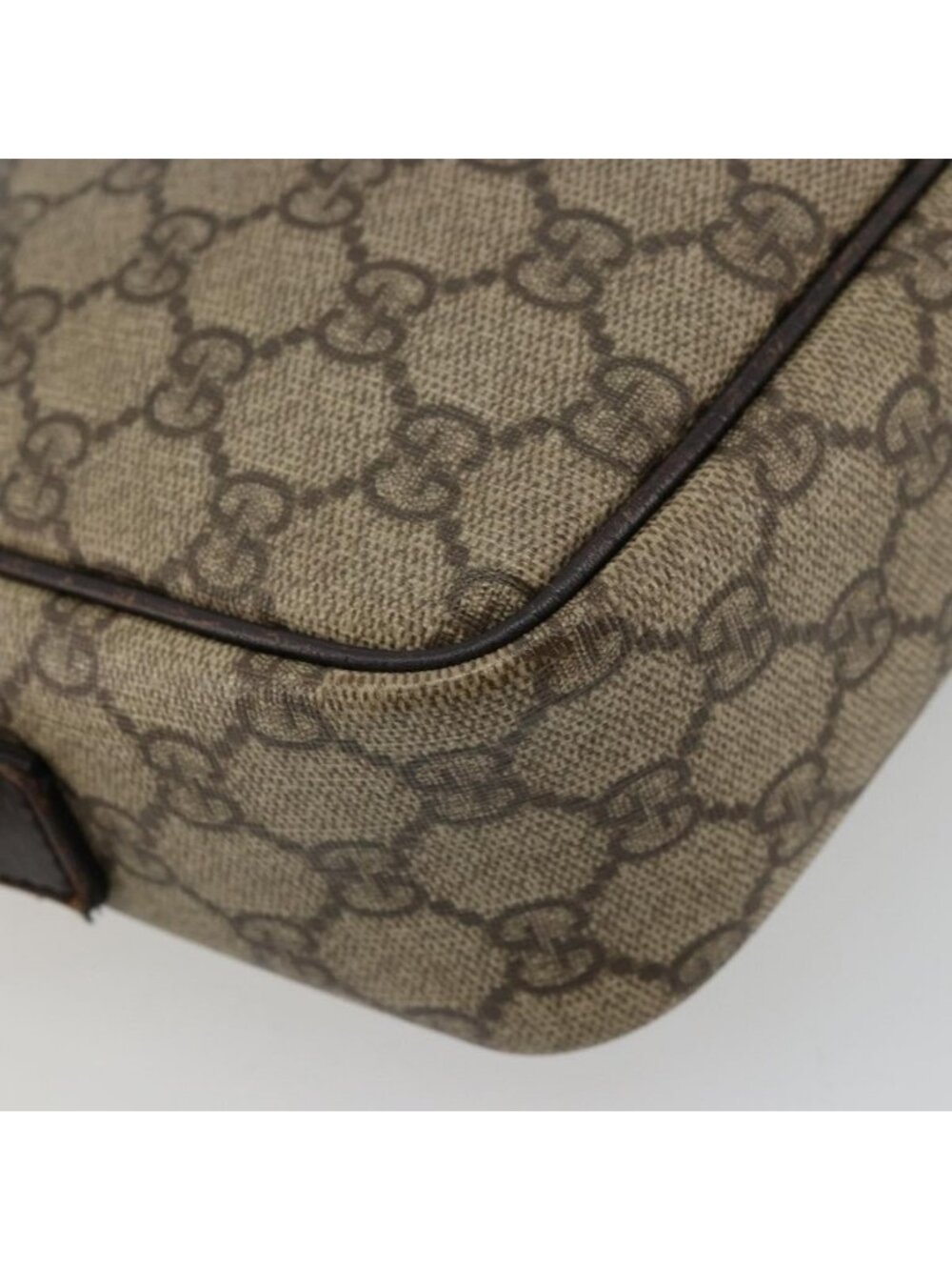 Authentic GUCCI GG Supreme Shoulder Bag PVC Beige Silver 114291 - Picture 5 of 16